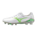MIZUNO ミズノ サッカースパイク モナルシーダNEO III PRO Jr ジュニア 2E相当 天然芝・土・人工芝用 ホワイト/ネオングリーン P1GB2...