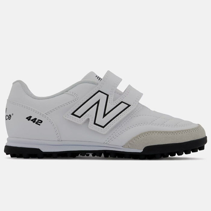 樂天商城 - New Balance ニューバランス トレーニングシューズ 442 V2 HOOK AND LOOP JNR TF ターフ W 人工芝 土 サッカー フットサル ホワイト JS4VTWT2W