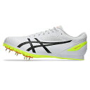 asics アシックス 陸上スパイク HEATFLAT 12 STANDARD ホワイト/イエロー 100m〜1500m 短距離 中距離 ハードル 跳躍種目 1...