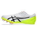 asics アシックス 陸上スパイク HEATSPRINT 13 STANDARD ホワイト/イエロー 100m〜1500m ハードル 跳躍種目 1093A19...