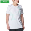 UNDER ARMOUR アンダーアーマー トップス 半袖 UAテック スーパー ビッグロゴ ショートスリーブ Tシャツ ホワイト/グリーン ジュニア メッシュ 吸汗速乾 6001338