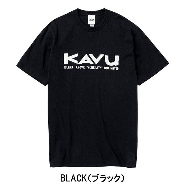 KAVU カブー Tシャツ Simple Logo Tee ユニセックス シンプル ロゴ Tシャツ コット...