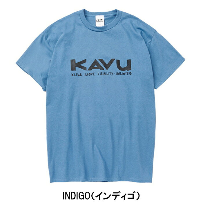 KAVU カブー Tシャツ Simple Logo Tee ユニセックス シンプル ロゴ Tシャツ コット...