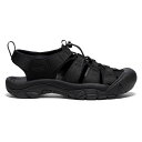 KEEN キーン サンダル ニューポート エイチツー メンズ TRIPLE BLACK スポサン アウトドア キャンプ ビーチ 水陸両用 軽量 1022258