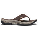 KEEN キーン サンダル コナ フリップ ティージー メンズ JAVA/DARK EARTH カジュアル レザー ビーチ アウトドア キャンプ ブラウン 1029143