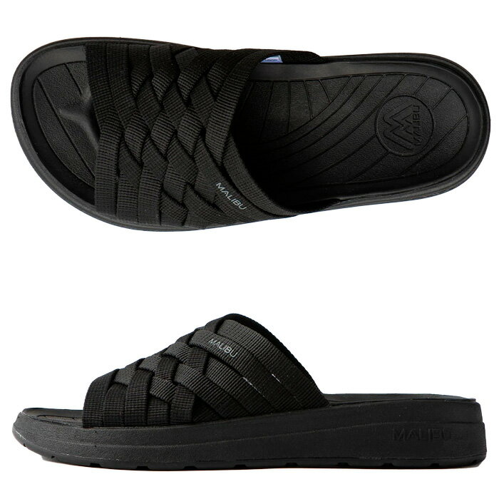 MALIBU SANDALS マリブサンダルズ スライドサンダル ズマ メンズ BLACK/BLACK 快適なフィット感 サポート力 耐久性 MS020066