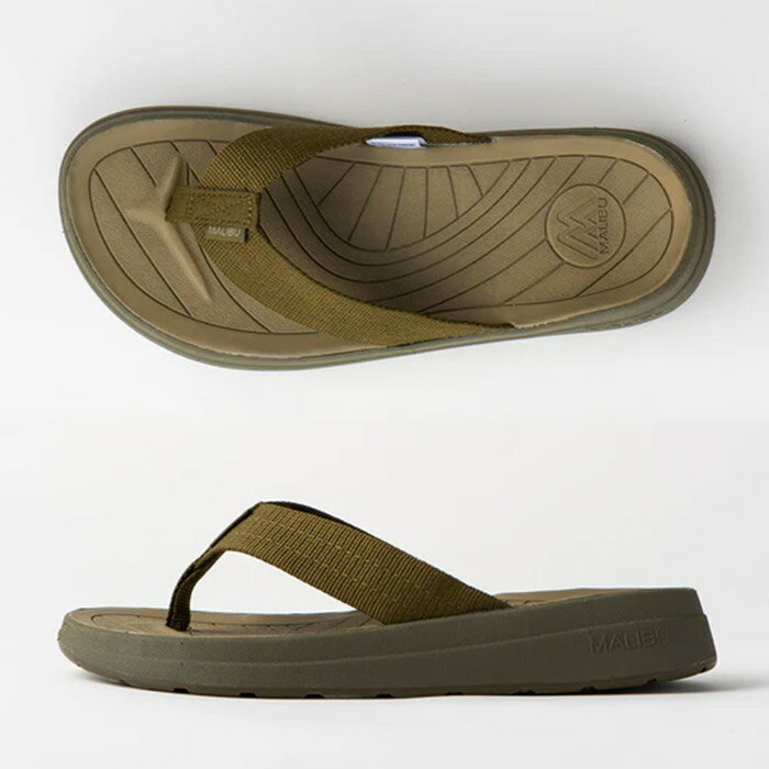 Rakuten - MALIBU SANDALS マリブサンダルズ サンダル サーフライダー メンズ OLIVE/OLIVE ビーチ アウトドア キャンプ カジュアル 海 川 MS080002