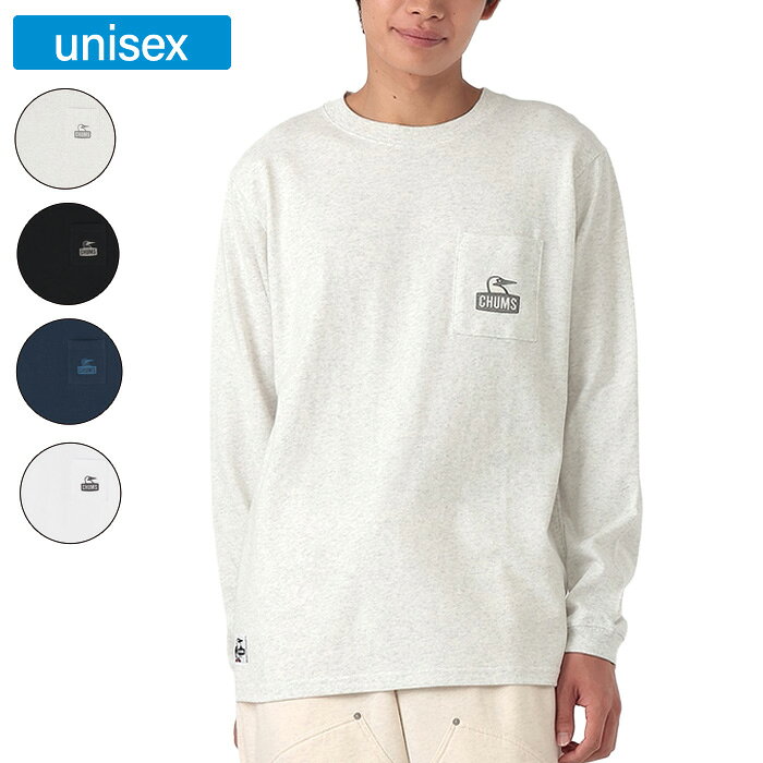 CHUMS ブービーフェイスポケットブラッシュドロングスリーブTシャツ 10