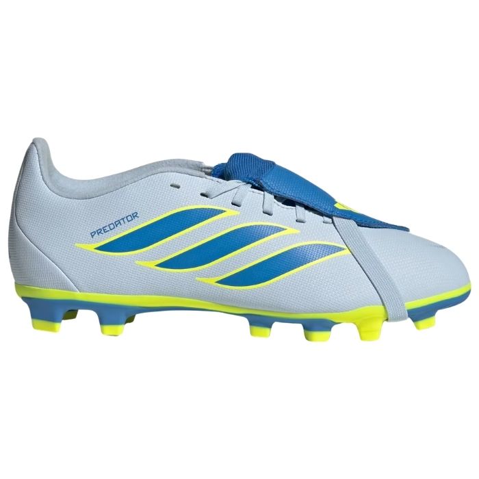 adidas アディダス サッカースパイク プレデター CLUB フォールディングタン FG/MG キッズ 天然芝/土/人工芝用 ブルー/イエロー ジュニア KI8897