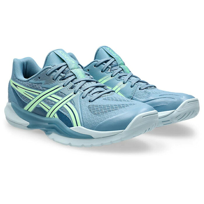 Rampjack Trip店のasics アシックス ハンドボールシューズ POWERBREAK FF メンズ STANDARD Saba Blue/Menthol 1071A101.401｜アングル2