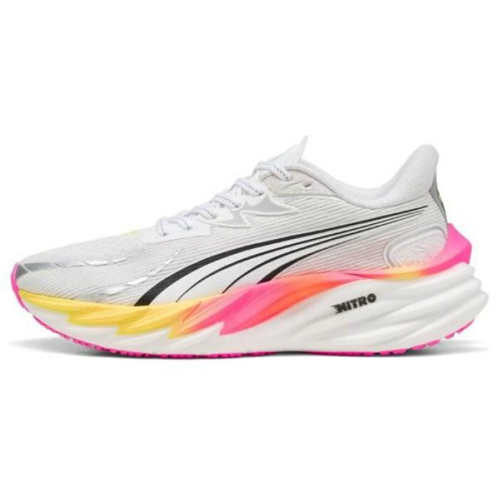Rakuten - PUMA プーマ ランニングシューズ ヴェロシティ ニトロ 4 レディース マラソン ジョギング PUMA White/Glowing Red/Poison Pink 311141