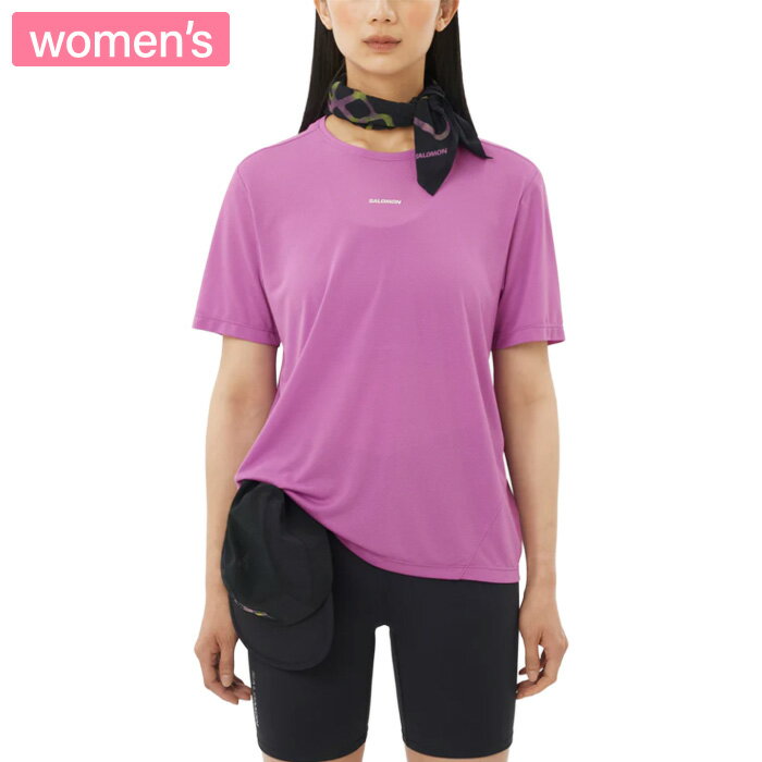 SALOMON サロモン トップス SHAKEOUT CORE 半袖Tシャツ レディース IRIS ORCHID LC2776200020(4.0)