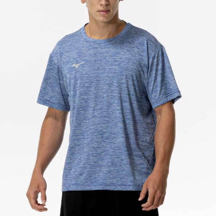 Mizuno ミズノ ナビドライTシャツ 半袖／杢調 メンズ 吸汗速乾性 UVカット ライト...