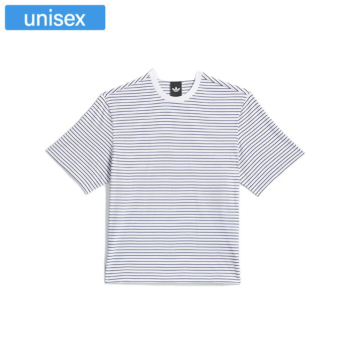 樂天商城 - adidas アディダス トップス スケートボーディング ヤーンダイ 半袖Tシャツ ホワイト/ブルー KC6291