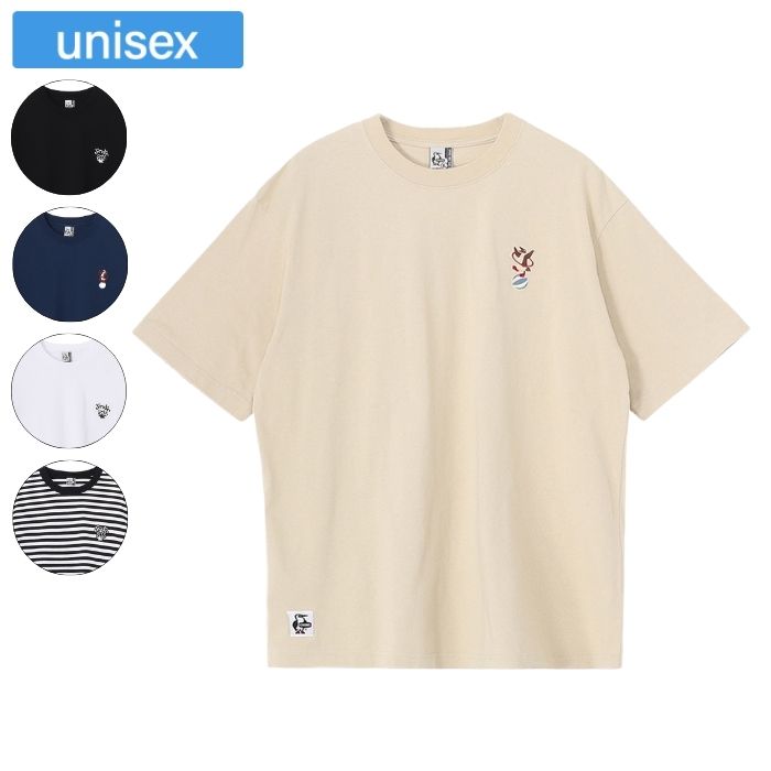 Rakuten - CHUMS チャムス トップス チャムスエンブロイダリーTシャツ ユニセックス メンズ レディース ワンポイント CH01-2745