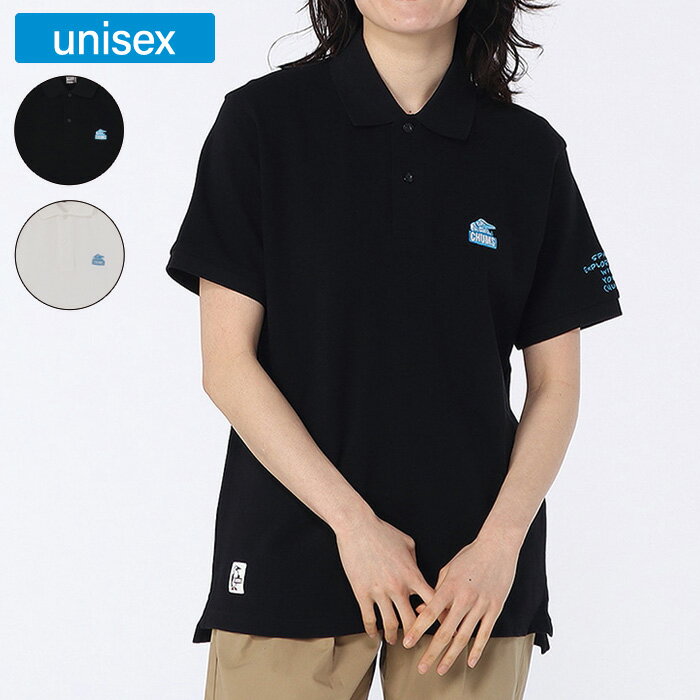 樂天商城 - CHUMS チャムス 半袖トップス スペースブービーポロシャツ ユニセックス CH02-1260