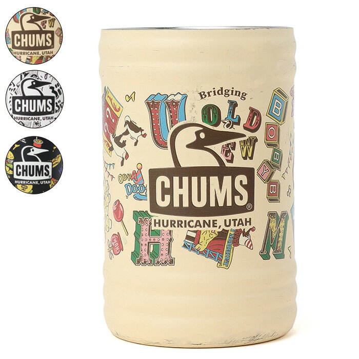 CHUMS チャムス ドリンクホルダー キャンパーウェーブカンホルダーパターン 350ml...