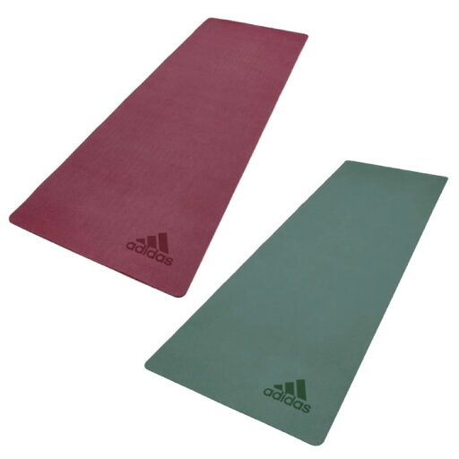 adidas アディダス ヨガマット エクササイズ トレーニング 5MM レッド グリーン ADYG10300 adidas アディダス ヨガマット エクササイズ トレーニング 5MM レッド グリーン ADYG10300