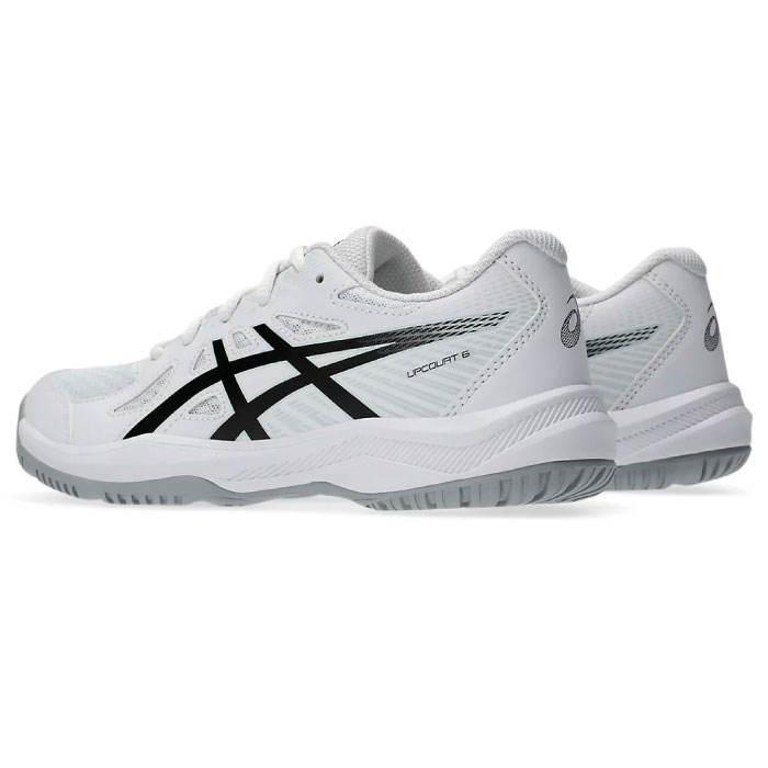 Rampjack Trip店のasics アシックス UPCOURT 6 GS アップコート ジュニア キッズ 子供 バレーボールシューズ インドア 室内 体育館 ホワイト 1074A045-101｜アングル2
