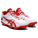 asics アシックス STAR SHINE 3 スターシャイン 3 野球 スパイク シューズ ユニセックス 2022年秋冬 ホワイト×レッド 1123A033-101