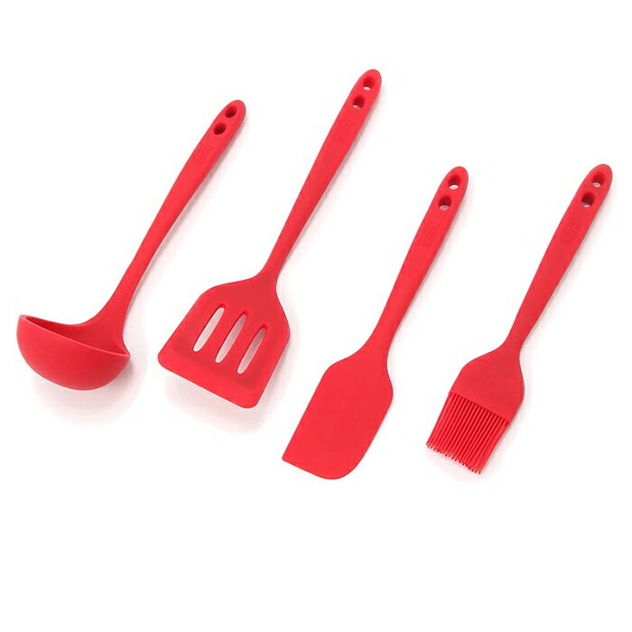 CHUMS Kitchen Tool Set チャムスキッチンツールセット 4点セット おたま ヘラ フライ返し ブラシ 調理器具 クッキング用具 キャンプ CH62-1726