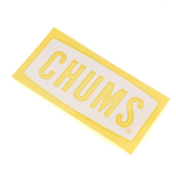 Rakuten - CHUMS チャムス Cutting Sheet CHUMS Logo M カッティングシートチャムスロゴM ステッカー 8×18cm アウトドア キャンプ BBQ CH62-1483
