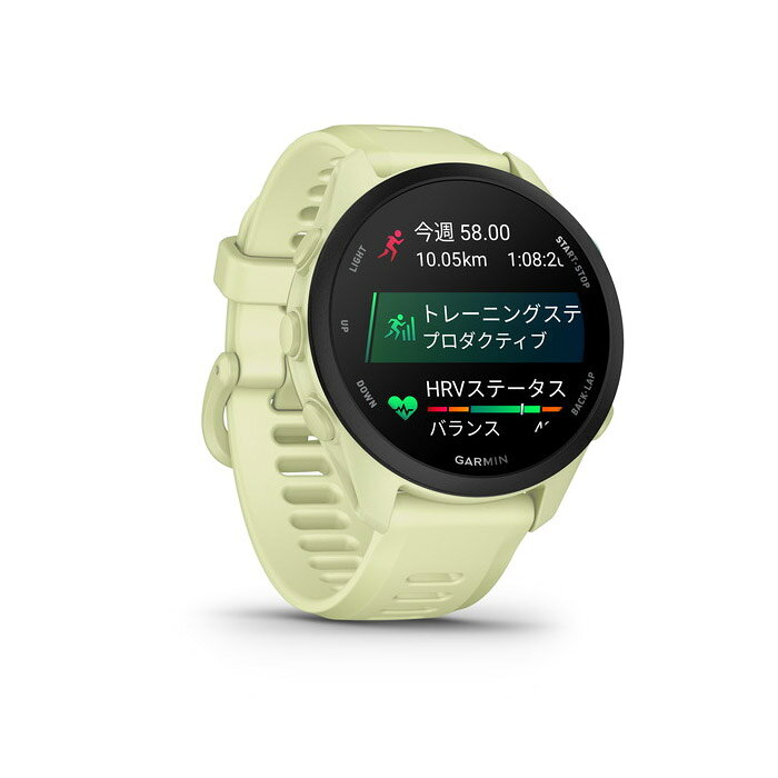 Rampjack Trip店のGarmin ガーミン ランニングウォッチ Forerunner 70 Citron スマートウォッチ マラソン AMOLEDディスプレイ ロングバッテリー GPS 健康管理 010-04307-32｜アングル3
