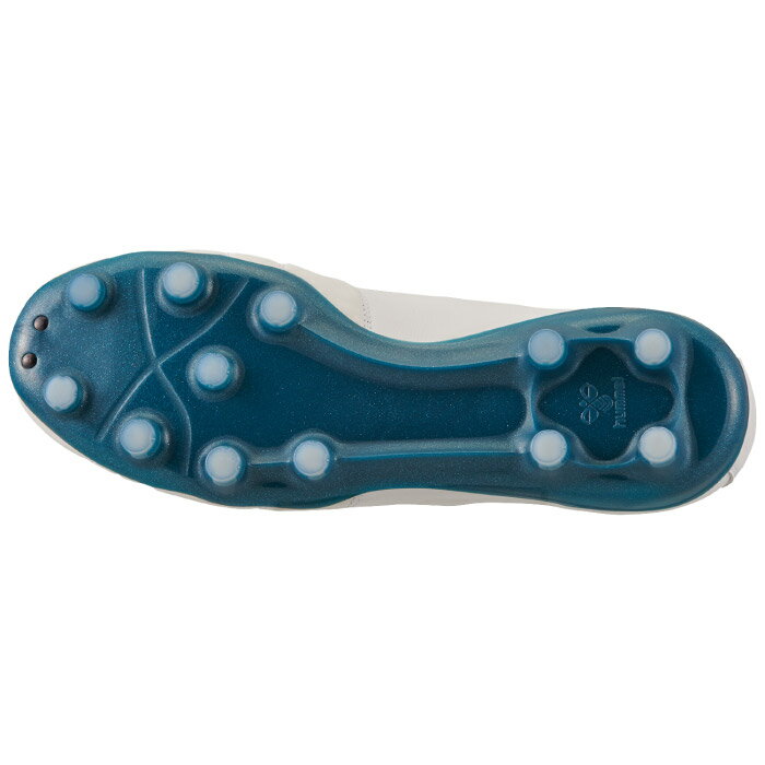 hummel ヒュンメル サッカースパイク ヴォラート3 PRO WIDE 3E相当 ワイド カンガルーレザー 土 人工芝対応 ホワイト×グリーン HAS1244W