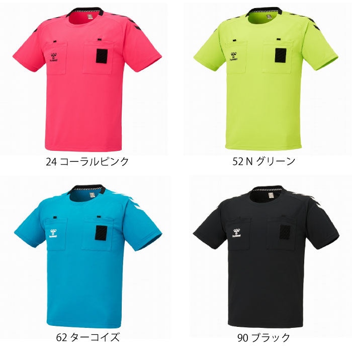 Rampjack Trip店のhummel ヒュンメル ハンドボールレフリーシャツ 審判着 半袖 ワッペン装着用マジックテープ付き HAK3005｜アングル2