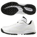 Mizuno ミズノ ライトレボトレーナーJr. 少年 野球 トレーニングシューズ ジュニア 2022年秋冬 ワイド 3E ホワイト 11GT222201