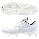 Mizuno ミズノ ライトレボバディー2 野球 ソフトボール スパイク ユニセックス ワイド 3E ホワイト×ホワイト 11GM232601