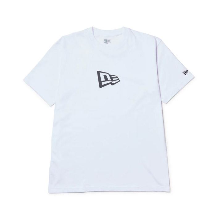 NEW ERA ニューエラ 半袖 コットン Tシャツ フラッグロゴ ミッド レギュラーフィット トップス メンズ ウィメンズ ユニセックス ホワイト 14521384