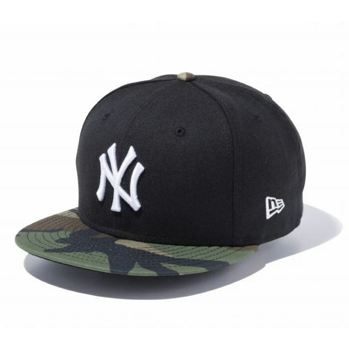 Rakuten - NEW ERA ニューエラ 9FIFTY ニューヨーク・ヤンキース キャップ 帽子 ユニセックス ブラック × ホワイト ウッドランドカモバイザー 14524952