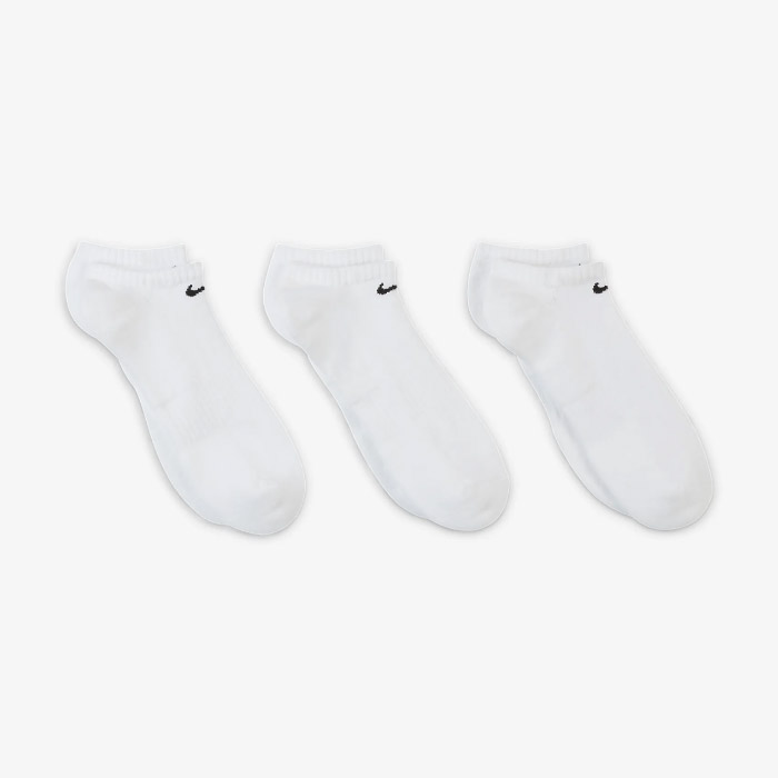NIKE ナイキ 3P エブリデイ クッションド トレーニング ノーショウ ソックス 靴下 3足組 スポーツ トレーニング ホワイト SX7673-100