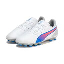 PUMA プーマ キング マッチ HG+ミッド キッズ ジュニア 子供 サッカースパイク 固い土のグラウンド用 2024年秋冬 ホワイト 108049-02