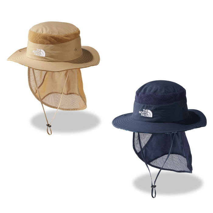 THE NORTH FACE ザ ノースフェイス ノベルティサンシールドハット 帽子 ジュニア キッズ 子供 2023年春夏 UVケア 2カラー NNJ02317