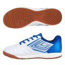 UMBRO アンブロ アクセレイター TR JR WIDE IN ジュニア インドアシューズ フットサル ワイド 人工皮革 2024年春夏 ホワイト/ブルー U...