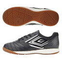 UMBRO アンブロ アクセレイター TR JR WIDE IN ジュニア インドアシューズ フットサル ワイド 人工皮革 2023年秋冬 ブラック/ホワイト ...
