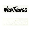 WILD THINGS ワイルドシングス CUTTING LOGO STICKER カッティング ロゴステッカー ブラック ホワイト WT21262TA