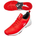 YONEX ヨネックス パワークッション ソニケージ3MGC メンズ テニスシューズ 3E クレー 砂入り人工芝コート 2023年春夏 レッド/ホワイト SHTS3MGC-713