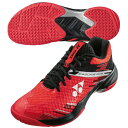 YONEX ヨネックス パワークッションカスケードアクセル バドミントンシューズ バドシュー レッド/ブラック 赤 部活 新入部員 SHBCA1 053