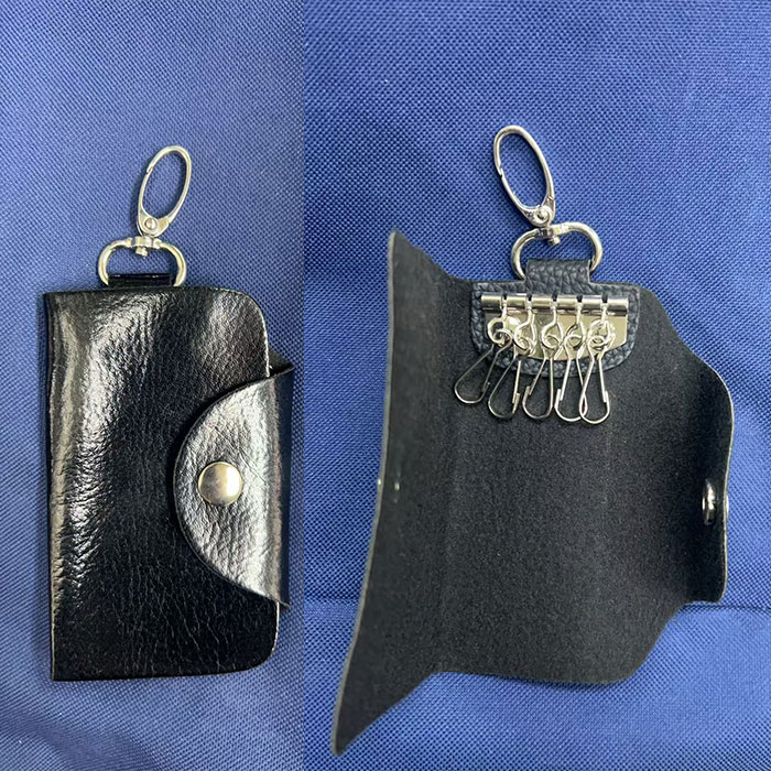 Leather - キーケース キーポーチ 鍵入れ　鍵ケース レザー フェルト キーホルダー デザイナーキーホルダー