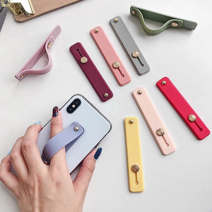 Rakuten - スマホiphone 落下防止 ベルト スタンド バンド スマホリング かわいい おしゃれ お洒落 スマホ グリップ バンド ホルダー くすみカラー