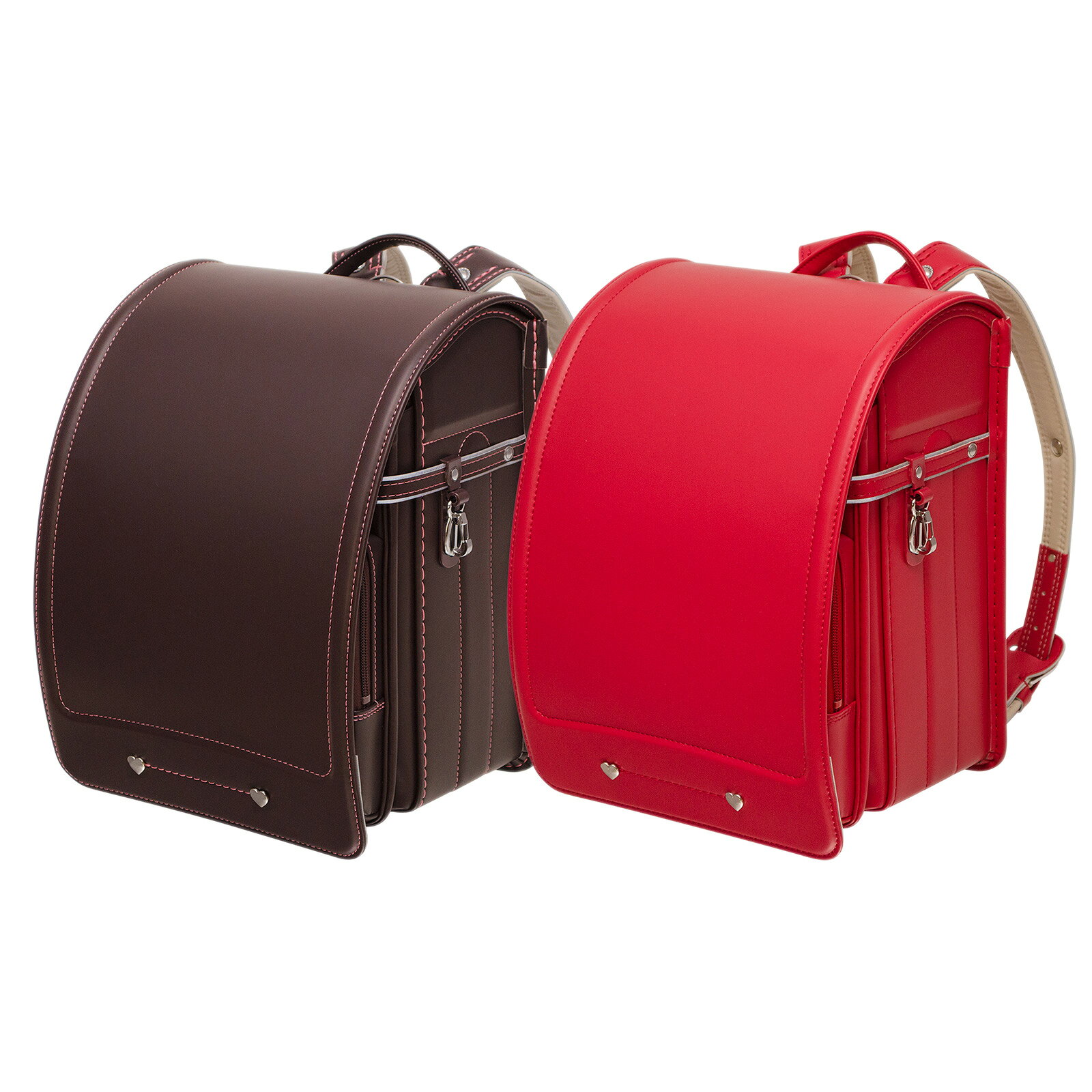 【6年修理保証なし/ディスプレイ用/コスプレ用】ランドセル 女の子 ブラウン/茶色 ピンク