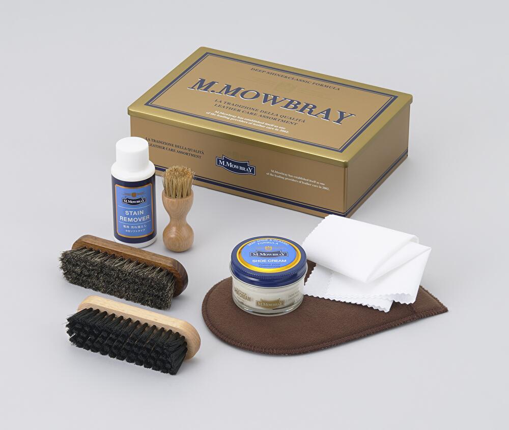 【ポイント10倍以上!】送料無料 靴磨きセット M.MOWBRAY セントウィリアムセット スチール缶入り お祝い 父の日 プレゼント お歳暮