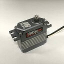 商品情報 商品の説明 主な仕様 [ストールトルク]34.2(6.6V)/38.3 (7.4V)/43.5 (8.4V)kg・cm 474.7 (6.6V) / 532.2 (7.4V) / 604.1 (8.4V)oz・in [スピード] 0.06 (6.6V)/0.06 (7.4V)/0.05 (8.4V) Sec/60° [重量] 79 g / 2.79 in [寸法] 40 x 20 x 40.5 mm / 1.38 x 0.79 x 1.59 in [リード長] 300mm [動作電圧] 4.5V – 8.5V [ニュートラル周波数] 1500μSec. [制御周波数] XBUS：1KHz / PWM：333Hz ■高出力ブラシレスモーター搭載 ■プログラマブル（スロースタート：OFF） ■フルメタルギヤ ■フルメタルケース ■ワイドボルテージ ■ダブルボールベアリング ■動作角：120°/180°（150°/XBUS SERVO PROGRAMMERで設定可能） ※サーボホーンは別売です。