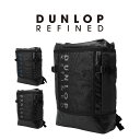 【スーパーDEAL期間限定ポイント20倍】【DUNLOP REFINED スクエアリュックL】ダンロップ リュック 通学 部活動 送料無料 ブラック 黒