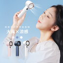 ハンディファン 携帯扇風機 5000mAh大容量 軽量 強力 usb充電式 卓上扇風機 手持ち 5段階調節 冷却プレート 扇風機 強風 冷却 充電式扇風機 冷却...