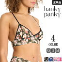 《スーパーSALEポイント5倍》ハンキーパンキー Hankypanky シグニチャーレースプリンティッドブラレット 総レースブラジャー ノンワイヤーブラ 三角ブラ トライアングルブラ 下着 下着ス 1メー2運 H487004 【H】【送料無料】