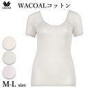 ワコール Wacoal ニットトップ WACOALコットン 3分袖 M・Lサイズ まるでガーゼタイプ メール便3点まで ギフト CLC200 【EV】【P】